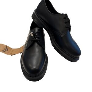 Dr Martens 1461 Mono Smooth Black Leather Unisex Oxford Shoes Wms 10 Mens 9 NEW